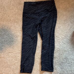 lululemon athletica Black Zebra Print Leggings